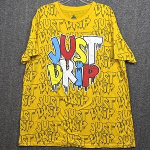 Launder Graphic T-shirt Men's 2XL Yellow Just Drip Bailey Apparel